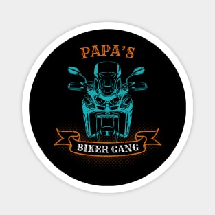 Papa's Biker Gang Father's Day Magnet